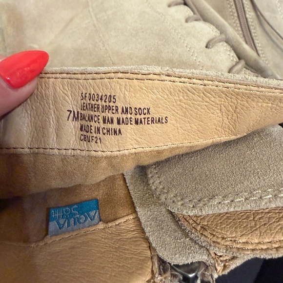 Sofft Taupe Lace-Up Knee-High Boots - Picture 7 of 7